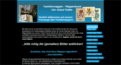 Desktop Screenshot of familienwappen-wappenkunst.de